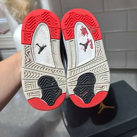 Air Jordan 4 Retro Flight Nostalgia Toddler Baby Boy Size 6C - Picture 3 of 9